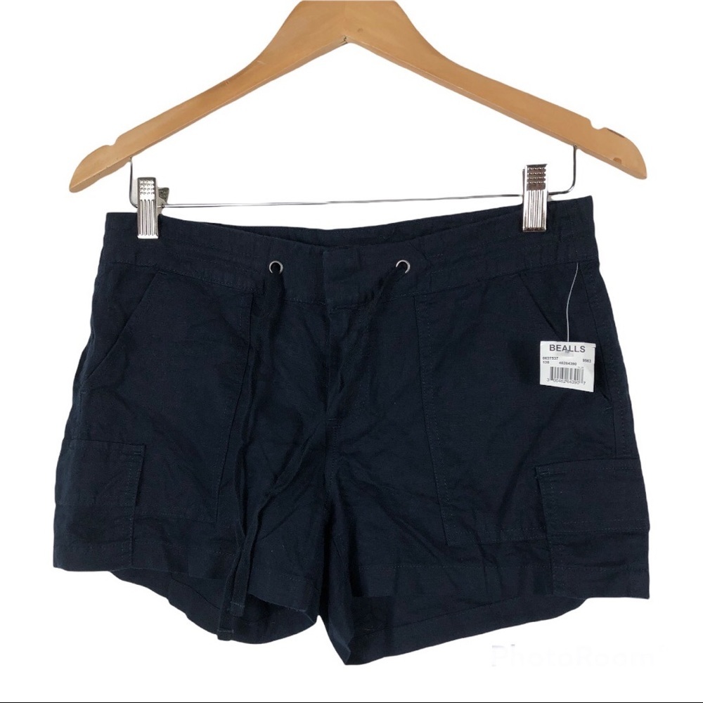 Banana Republic Tie Waist Size 2 Navy Blue Shorts